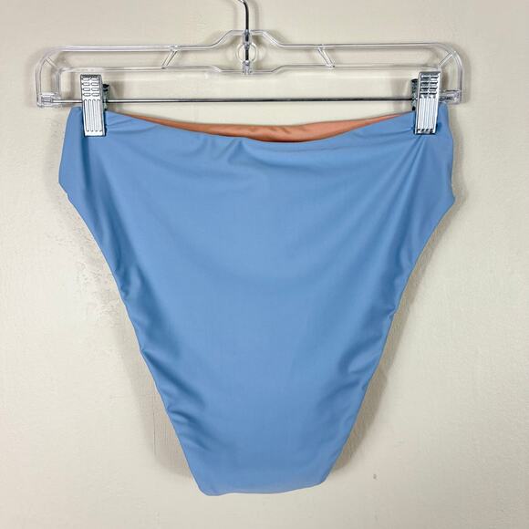 J. Crew High Rise High Cut Cheeky Coverage Bikini Bottom in Blue Mist - Picture 4 of 8